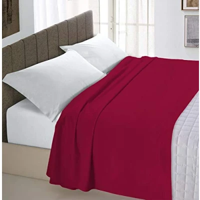 Image of Max Color top Sheet,270x300cm,Bordeaux, MAXY DOUBLE