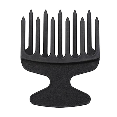 Image of Plastic Wide Big Tooth Afro Hair Pick Comb Detangle Wig Braid Hairbrush Oil For Head Fork Hairdressing Styling Modeling