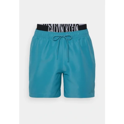 Image of Calvin Klein Swimwear Medium Double Swimming shorts, Men&#039;s, Size: Small, Storm blue