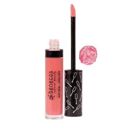 Image of Benecos Natural Cosmetics Lipgloss Organic Vegetable Oils &amp; Vitamin E Talkfree Flamingo 5 ml