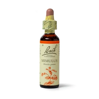 Image of Bach Original Flower Remedies (Mimulus) Face Your Fears, Emotional Wellness, Natural Essence, 20ml
