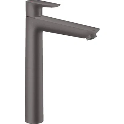 Image of Hansgrohe Talis E Single Lever Basin Mixer 240 With Pop Up Waste, Brushed Black Chrome, 71716340