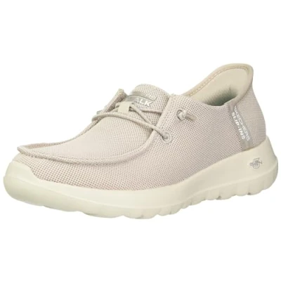 Image of Skechers Women&#039;s Go Walk Joy Idalis Hands Free Slip ins Sneaker, Taupe, 8