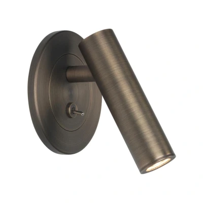 Image of Enna Recess Switched LED Bronze Reading Light Astro