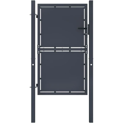Image of vidaXL Garden Gate Steel 100x175 cm Anthracite