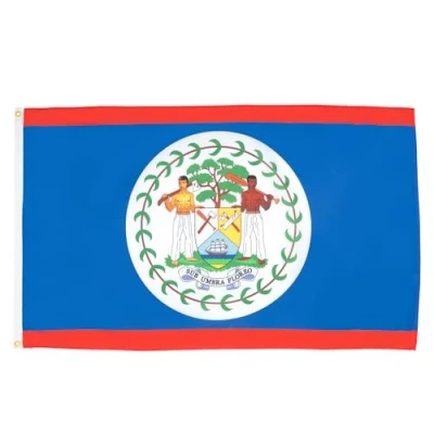 Image of Belize FLAG 3&#039; x 5&#039; Belizean flags 90 150 cm Banner 3x5 ft Light polyester AZ