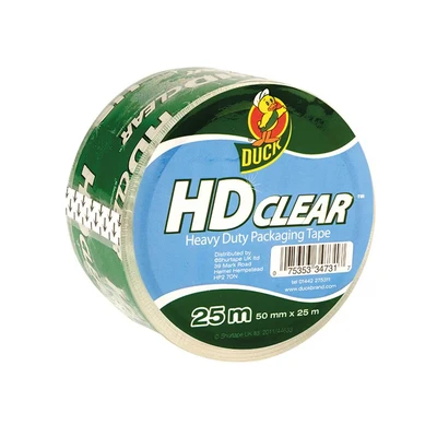 Image of Duck Tape Heavy Duty Clear Packaging 50mm x 25m