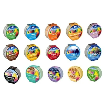 Image of Likit Little Horse Lick Flavoured Treat 250g X 24 Pack 15 Flavours Incl. Guide and Hold Le Cherry
