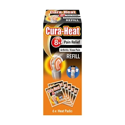 Image of Cura Heat Arthritis Pain for Knee Refill 6 Packs