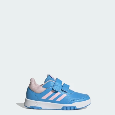 Image of adidas Tensaur Hook and Loop Shoes Running, Blue Burst/Clear Pink/Cloud White, 5.5 UK Child