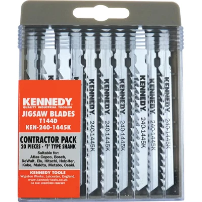 Image of Kennedy Jigsaw Blades Contractors Set (T144D) PKT 20