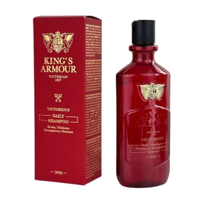 Image of King&#039;s Armour Victorious Daily Shampoo Biotin, Thickens, Strengthens, Cleanses, 350 ml