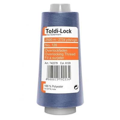 Image of Gutermann Toldi Lock Overlocking Sewing Thread 2500m 6120 Each