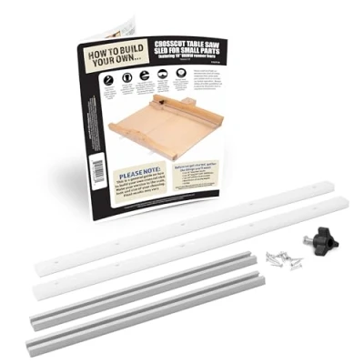 Image of DIY Table Saw Crosscut Sled Kit (19&quot; w/Predrilled UHMW Bars)