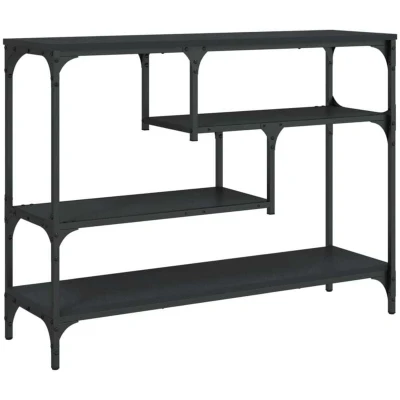 Image of vidaXL Console Table Black 100x30x75 cm Engineered Wood