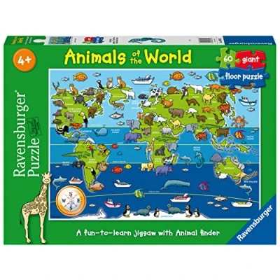 Image of Ravensburger Animals of the World 60 piece Jigsaw Puzzle for Kids age 4 years and up