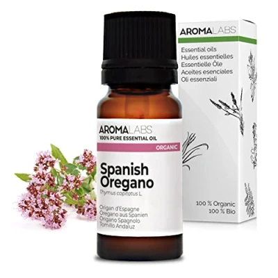 Image of BIO Spanish Oregano Essential Oil 10mL 100% Pure, Natural, Chemotyped and AB Certified AROMA LABS (French Brand)