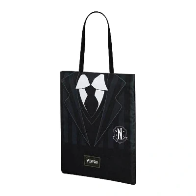 Image of Wednesday Uniform Shopping Bag, Black, 34 x 40 cm