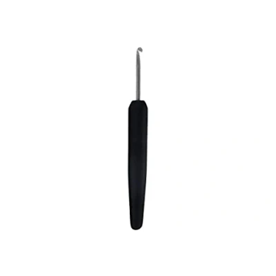 Image of KnitPro Aluminium Crochet Hook softgrip 4.50mm Black 3pcs