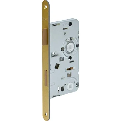 Image of ABUS Mortice lock for toilet doors ES WC R G 55 78 20 61771, gold