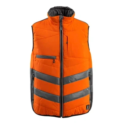 Image of Mascot 15565 249 1418 Grimsby Safe Supreme Padded Water Repellent Class 1 Winter Gilet, Size M, Hi Vis Orange/Dark Anthracite