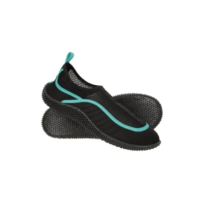 Image of Mountain Warehouse Bermuda Womens Aqua Shoes Neoprene Design Wet Shoes, Mesh Panel Water Slip On, Lightweight Swim for Beach Underwater Walking Teal Adult Shoe Size 5