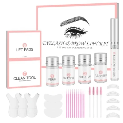 Image of Eyelash Brow Lift Kit Birthday Gifts for Her Lash Perm Professional Extensions Set Curling Perming Lamination Fuller Curled
