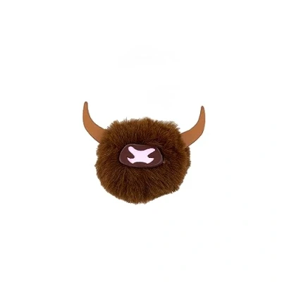 Image of Scotland Scottish Nessie Sheep Highland Cow Pom Fridge Magnet (Highland Pom)
