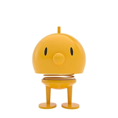 Image of Hoptimist Bumble, Bobble Figure Decoration, Scandinavian, Decorative Living Room, Desk Office Gadgets, Great Small Gifts, 10 x 15 cm, Large, Yellow