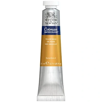 Image of Winsor &amp; Newton Watercolour Paint, Yellow Gold, 8ML Tube