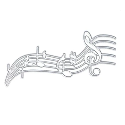 Image of Musical Note Cutting Dies, U horizon DIY Scrapbooking Metal Embossing Stencil For Album Paper Card Art Craft