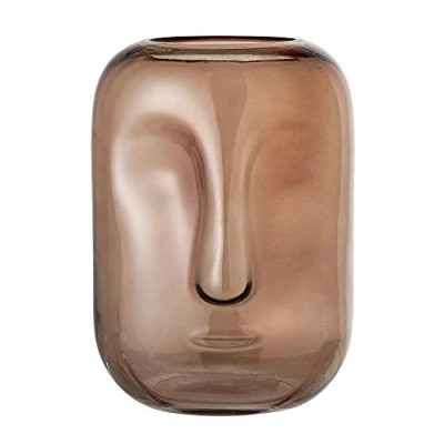 Image of Bloomingville Brown vase, glass