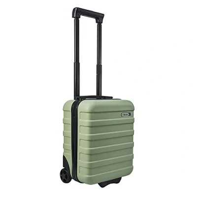 Image of Cabin Max Anode 24L 40x30x20 cm Trolley Suitcase Underseat Carry On Luggage (Bodo Green 40 x 30 20)