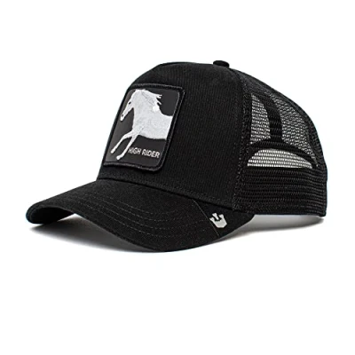 Image of Goorin Bros. Ride High Pferd Black A Frame Adjustable Trucker Cap One Size