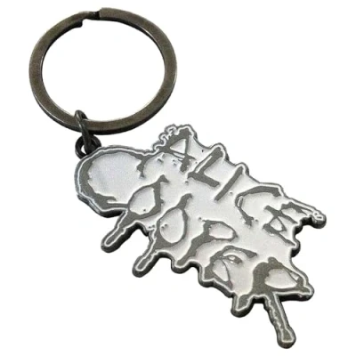 Image of Rock Off officially licensed products Alice Cooper Dripping Logo Keyring Keychain One Size