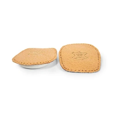 Image of Heel Cushioning Shoe Insoles Support Cups Vegetable Tanned Leather and Soft Latex Self Adhesive Backing Kaps Elflex 1 Pair (Women/UK 5 7 / EUR 38 40)