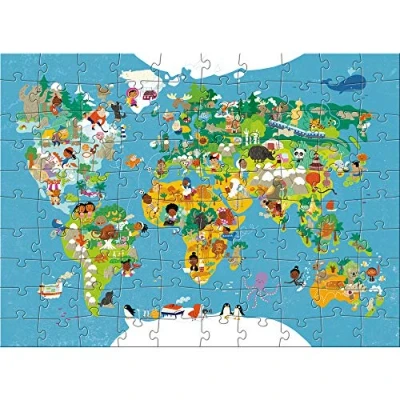 Image of HABA 302003 World Map Puzzle