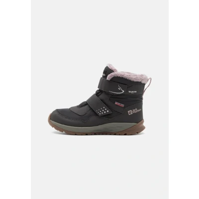 Image of Jack Wolfskin Polar BEAR Texapore MID Unisex Winter boots for kids, Size: 10K, Phantom Imitation leather/ textile