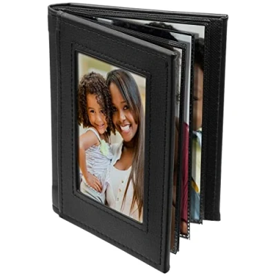 Image of 4x6 Black Slip In Photo Album Holds 24 Pictures