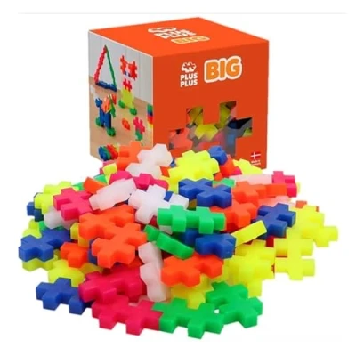 Image of Plus 9603411 Creative Building Blocks, Big Neon Set, Ingenious Construction Toy, 100 Pieces