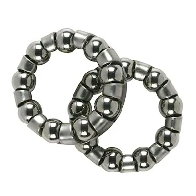 Image of Laxzo ® 2 Pcs Bike Ball Bearing Retainer Replacement Mountain Parts 5/16 inch x 9 Balls Bicycle Repair Accessories for Kids/Stretch MTB Bearings Crank Bottom Bracket