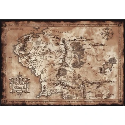 Image of ABYstyle LORD OF THE RINGS Poster Map (98x68)