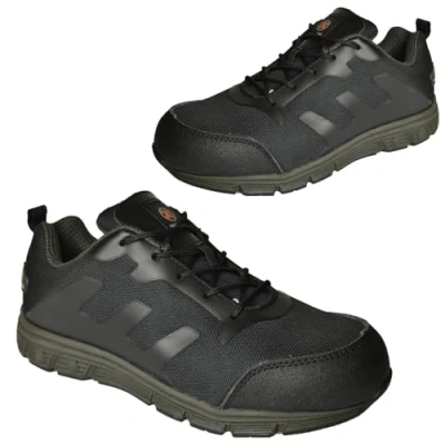 Image of BARGAINS GALORE NEW STEEL TOE CAP SAFETY TRAINERS BOOT LIGHTWEIGHT BOOTS SHOES WORK MENS BLACK 6 13 GREY FOR MEN WOMEN, COMFORTABLE FOOT PROTECTION (12 UK)