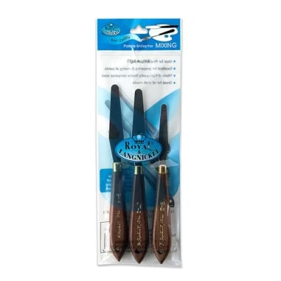 Image of Artist Quality Palette Knives for Mixing 3 Pc Set, Flexible Steel By Royal