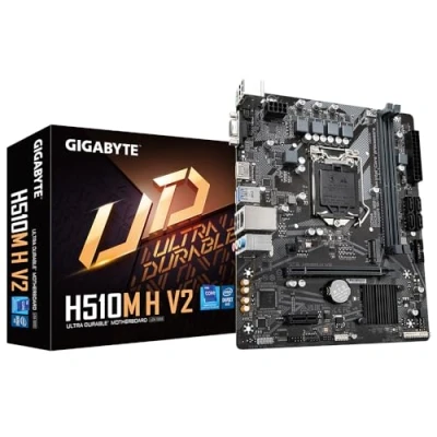Image of Gigabyte H510M H V2 Motherboard Supports Intel Core 11th CPUs, up to 3200MHz DDR4 (OC), 1xPCIe 3.0 M.2, GbE LAN, USB 3.2 Gen 1