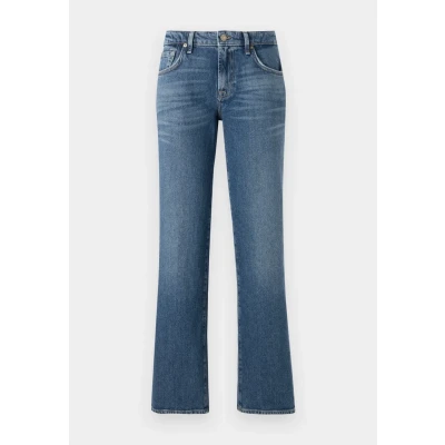 Image of 7 For All Mankind Women&#039;s Calie Straight Explorer Jeans, Mid Blue, 30 W
