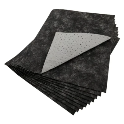 Image of (Pack of 100) Maintenance Universal Absorbent Spill Pads Absorb 1 Litre Each 100