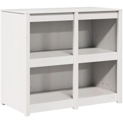 Image of vidaXL Outdoor Kitchen Cabinet White 106x55x92 cm Solid Wood Pine