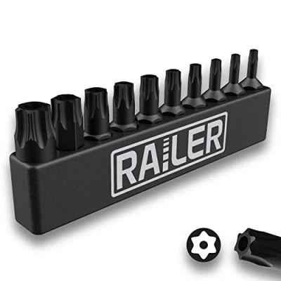 Image of TOCYORIC 10 Piece Triangle Drill Bit Set, Tungsten Carbide Masonry Set