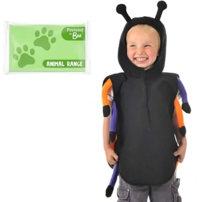 Image of PRETEND TO BEE 9057 Spider Tabard Fancy Dress Costume for Kids, 3 7 Years, Unisex Child, Multi Coloured